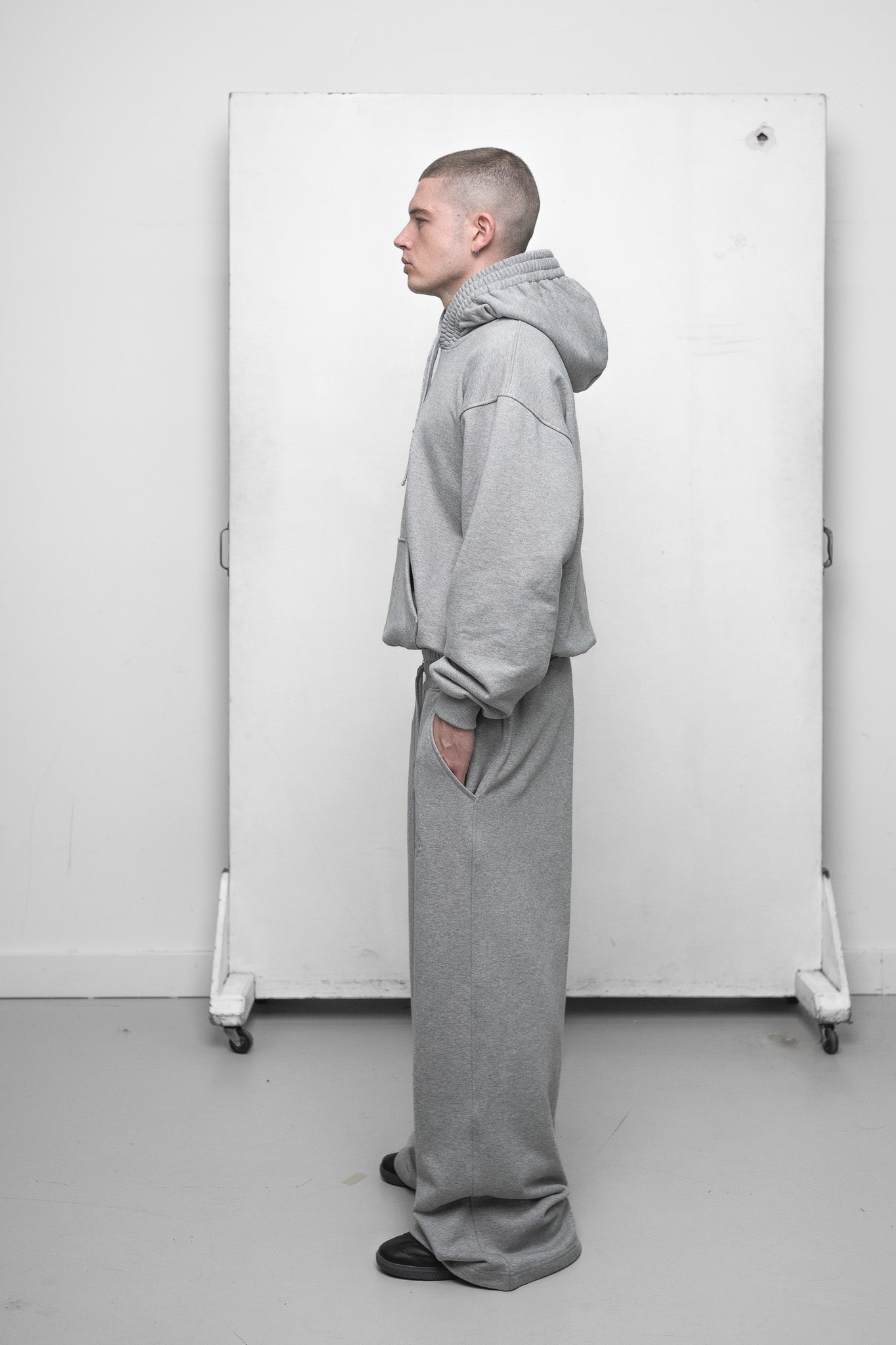 V2 WAISTBAND HOODIE GREY